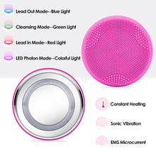 Load image into Gallery viewer, Light Face Massager Waterproof Electric Facial Cleanser