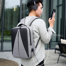 Load image into Gallery viewer, Mens Waterproof Oxford Cloth Backpacks Multifunctional USB Charging