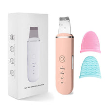 Load image into Gallery viewer, Ultrasonic Cleaner Skin Scrubber Face Cleansing Machine Facial Acne Blackhead Remover USB Charge Skin Care Beauty Device
