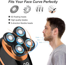 Load image into Gallery viewer, Wet Dry Electric Shaver For Men Beard Hair Trimmer