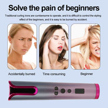 Load image into Gallery viewer, Automatic Hair Curler Wireless Rotating Curling Iron Portable LED Digital Display Temperature Adjustable Hair Styler Tool