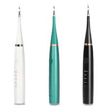 Load image into Gallery viewer, Electric Toothbrush Teeth Whiten Cleaning Tool Kit With 3 Brush Heads Remove Calculus Plaque Tartar Yellow Teeth Smoke Stains