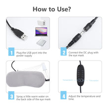 Load image into Gallery viewer, Heated Eye Mask Cold & Warm Eye Compress Sleep Aid