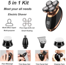 Load image into Gallery viewer, Wet Dry Electric Shaver For Men Beard Hair Trimmer