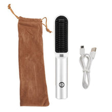 Load image into Gallery viewer, 2 In 1 Wireless Professional Hair Brush Straightener Curler Styling Tools
