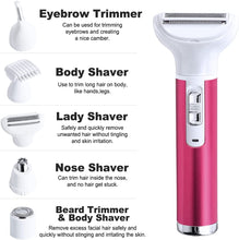 Load image into Gallery viewer, 5 in 1 Electric Hair Remover Rechargeable Lady Shaver