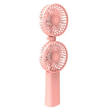 Load image into Gallery viewer, Handheld USB Mini Double Head Summer Cooler Fan