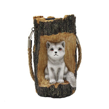 Load image into Gallery viewer, LED Solar Stump Fox Garden Decorative Lighting Lamp