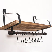Load image into Gallery viewer, Wall Shelf Mounted Rustic Wood For Bathroom Kitchen