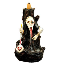Load image into Gallery viewer, Waterfall Incense Burner Backflow Creative Skeleton Resin