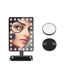 Load image into Gallery viewer, Makeup Mirror with LED Lights Touch Dimming Cosmetic Mirror