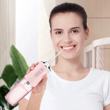 Load image into Gallery viewer, 300ML Portable Oral Irrigator Dental Water Flosser Water Jet Toothpick Waterproof 3 Modes USB Rechargeable Teeth Cleaner