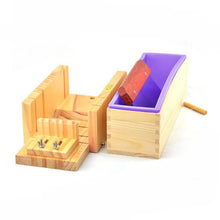 Load image into Gallery viewer, DIY Soap Making Tool Set Adjustable Wooden Soap Cutter Box