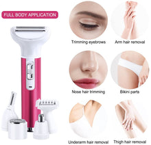 Load image into Gallery viewer, 5 in 1 Women Epilator Female Eyebrow Trimmer Lady Shaver