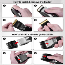 Load image into Gallery viewer, USB Hair Clipper Men Barber Rechargeable Beard Trimmer