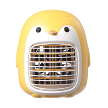 Load image into Gallery viewer, Portable Water Cooling Penguin Fan USB Rechargeable