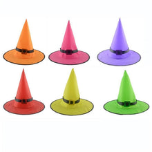Load image into Gallery viewer, 6Pcs Halloween Witch Hat Decor With LED Light Glowing