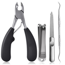 Load image into Gallery viewer, Black Toe Nail Clippers Nail Correction Thick Nails Cutters