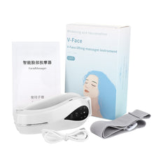 Load image into Gallery viewer, Chin V-Line Up Lift Belt Machine Blue LED Photon Therapy Face Lifting Slimming Vibration Massager Double Chin Reducer