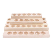 Load image into Gallery viewer, 4 Layer 30 Hole Wood Essential Oil Tray Handmade