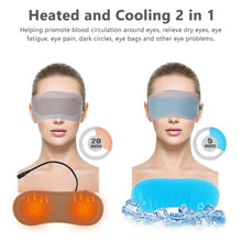 Load image into Gallery viewer, Heated Eye Mask Cold & Warm Eye Compress Sleep Aid