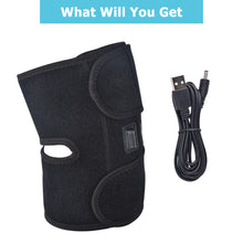 Load image into Gallery viewer, Heating Knee Pads Knee Brace Support Pads Thermal Heat Therapy Wrap Hot Compress Knee Massager for Cramps Arthritis Pain Relief