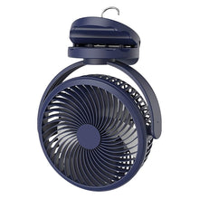 Load image into Gallery viewer, Portable USB Desk Fan With Night Light 360 Degree Rotation