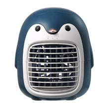 Load image into Gallery viewer, Portable Water Cooling Penguin Fan USB Rechargeable