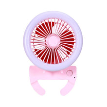 Load image into Gallery viewer, Portable Mini Mobile Phone Light Clip Fan With Night Light