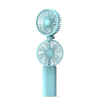 Load image into Gallery viewer, Handheld USB Mini Double Head Summer Cooler Fan