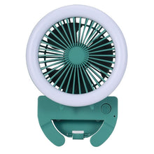 Load image into Gallery viewer, Portable Mini Mobile Phone Light Clip Fan With Night Light