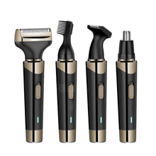 Load image into Gallery viewer, Electric Razor for Men Rechargeable Beard Nose Hair Face Trimmer Rotary Razor USB Groomer Waterproof Wet Dry 4 in 1 Shavers