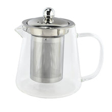 Load image into Gallery viewer, Glass Teapot with Infuser Strainer With Milk Frother