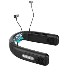Load image into Gallery viewer, Cooling Wireless Hanging Neck Fan with Bluetooth Headset