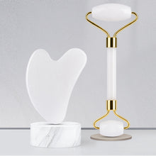 Load image into Gallery viewer, GuaSha Massage Roller Scraper Natural Rose Quartz Face Lifting Body Massager Gouache Relaxation Anti Wrinkle Beauty Tool