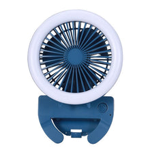 Load image into Gallery viewer, Portable Mini Mobile Phone Light Clip Fan With Night Light