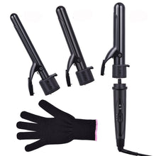 Load image into Gallery viewer, Curling Iron 3 In 1 Professional Instant Heat Up Wand Set with 3 Interchangeable Ceramic Barrels Hair Curler