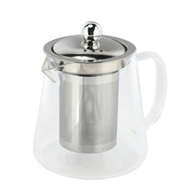 Load image into Gallery viewer, Glass Teapot with Infuser Strainer With Milk Frother