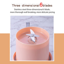 Load image into Gallery viewer, Portable Juicer Cup Juicer Fruit Juice Cup Automatic USB Rechargeable Small Electric Juicer Smoothie Blender Cup Food Processor