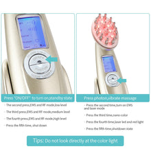Load image into Gallery viewer, Electric Laser Hair Growth Comb Anti Hair Loss Massage Therapy Infrared RF Red Light EMS Vibration Massager Hair Brush Hair Care