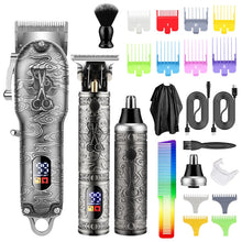 Load image into Gallery viewer, Push and Shear Barber Set Professional Electric Carving Razor Clipper
