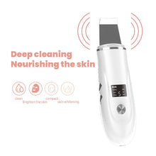 Load image into Gallery viewer, Ultrasonic Skin Scrubber Facial Peeling Blackhead Remover Deep Face Cleaning Pore Spatula Ultrasonic Face Cleaning Skin Scrubber