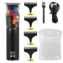 Load image into Gallery viewer, Professional Hair Trimmer Gold Clipper For Men Rechargeable Barber Cordless Hair Cutting T Machine Hair Styling Beard Trimmer