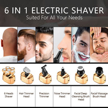Load image into Gallery viewer, New LCD Display Wet Dry Men Electric Shaver Hair Trimmer