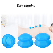 Load image into Gallery viewer, 4PCS Silicone medical Vacuum Cans Massage Suction Cup Full Body Vacuum Massager Therapy Suction Cup Set Chinese Cupping