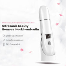 Load image into Gallery viewer, Ultrasonic Skin Scrubber Facial Peeling Blackhead Remover Deep Face Cleaning Pore Spatula Ultrasonic Face Cleaning Skin Scrubber