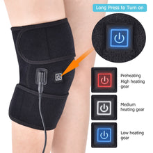 Load image into Gallery viewer, Heating Knee Pads Knee Brace Support Pads Thermal Heat Therapy Wrap Hot Compress Knee Massager for Cramps Arthritis Pain Relief
