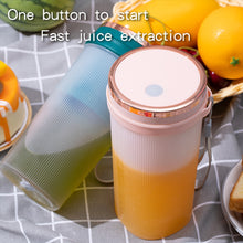 Load image into Gallery viewer, Portable Juicer Cup Juicer Fruit Juice Cup Automatic USB Rechargeable Small Electric Juicer Smoothie Blender Cup Food Processor