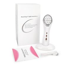 Load image into Gallery viewer, 3 Colors LED Facial Beauty Device Heating Photon Skin Tightening Massager