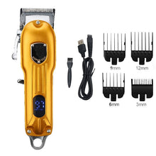 Load image into Gallery viewer, High Power Professional Hair Clippers Wireless Haircut Machine with LCD